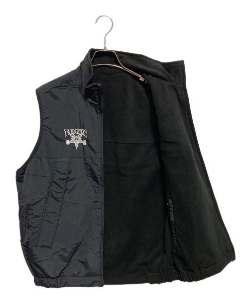 THRASHER（スラッシャー）THRASHER (スラッシャー) リバーシブルベスト ブラック サイズ:M 未使用品の古着・服飾アイテム