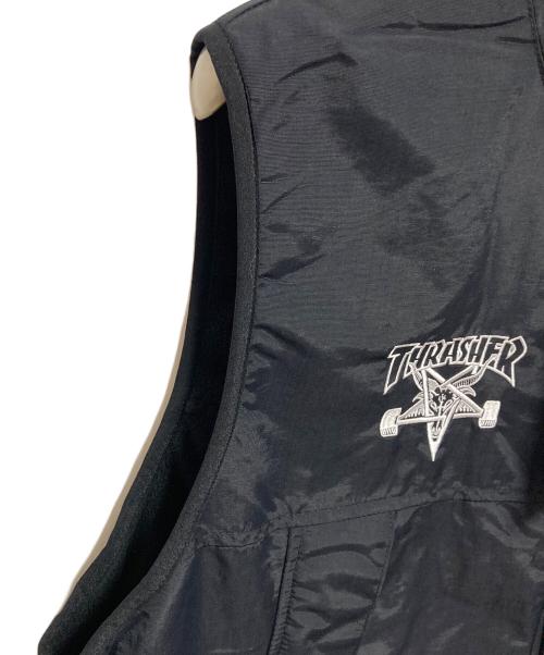 THRASHER（スラッシャー）THRASHER (スラッシャー) リバーシブルベスト ブラック サイズ:M 未使用品の古着・服飾アイテム