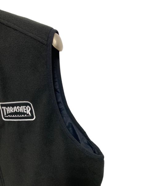 THRASHER（スラッシャー）THRASHER (スラッシャー) リバーシブルベスト ブラック サイズ:M 未使用品の古着・服飾アイテム