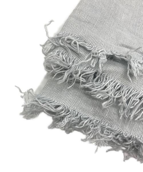 ASAUCE MELER（アソースメレ）ASAUCE MELER (アソースメレ) 大判ストール ブルーの古着・服飾アイテム