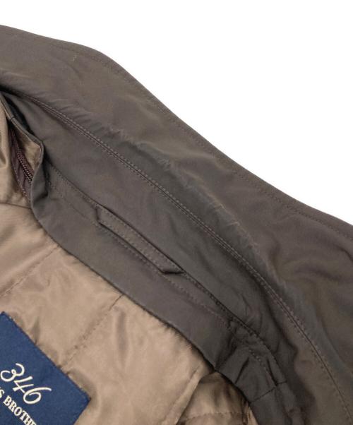 346 BROOKS BROTHERS（346 ブルックスブラザーズ）346 BROOKS BROTHERS (346 ブルックスブラザーズ) 比翼コート ブラウン サイズ:Mの古着・服飾アイテム