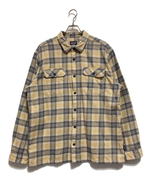 Patagonia（パタゴニア）Patagonia (パタゴニア) Fjord Flannel Shirt イエロー サイズ:XLの古着・服飾アイテム