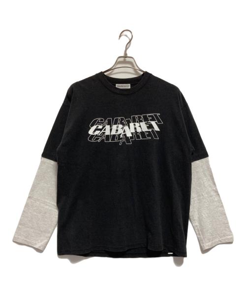 Cabaret Poval（キャバレーポバール）cabaret poval (キャバレーポバール) 切替カットソー ブラック サイズ:なしの古着・服飾アイテム