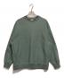 STEVEN ALAN（スティーブンアラン）の古着「ウラケ セットイン クルーネック スウェット」｜グリーン