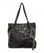 HENRY BEGUELINエンリーベグリン）の古着「レザートートバッグ」｜ブラック