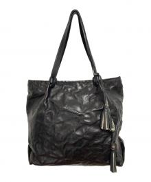 HENRY BEGUELIN（エンリーベグリン）の古着「レザートートバッグ」｜ブラック