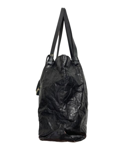 HENRY BEGUELIN（エンリーベグリン）HENRY BEGUELIN (エンリーベグリン) レザートートバッグ ブラックの古着・服飾アイテム