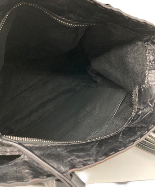 HENRY BEGUELIN（エンリーベグリン）HENRY BEGUELIN (エンリーベグリン) レザートートバッグ ブラックの古着・服飾アイテム