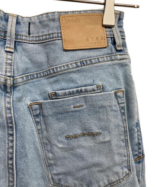 YANUK（ヤヌーク）YANUK (ヤヌーク) ETRE TOKYO (エトレトウキョウ) Center Crease StraightDenim ブルー サイズ:23の古着・服飾アイテム
