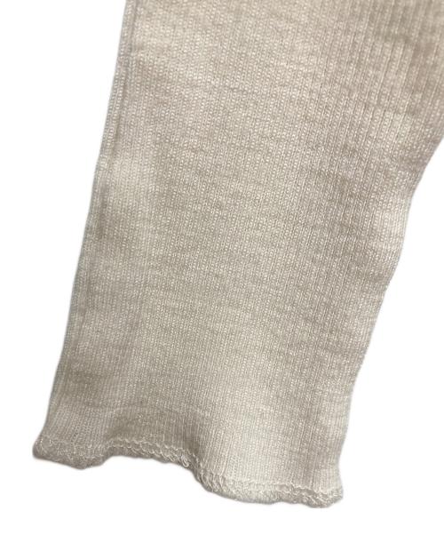 SACRA（サクラ）SACRA (サクラ) EX.FINE MERINO RIB JSY TOP アイボリー サイズ:38の古着・服飾アイテム