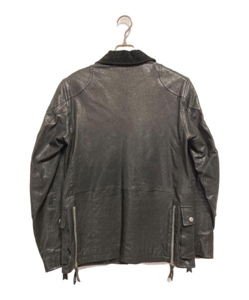 WTAPS（ダブルタップス）WTAPS (ダブルタップス) コーデュロイ襟切替レザージャケット ブラック サイズ:Mの古着・服飾アイテム