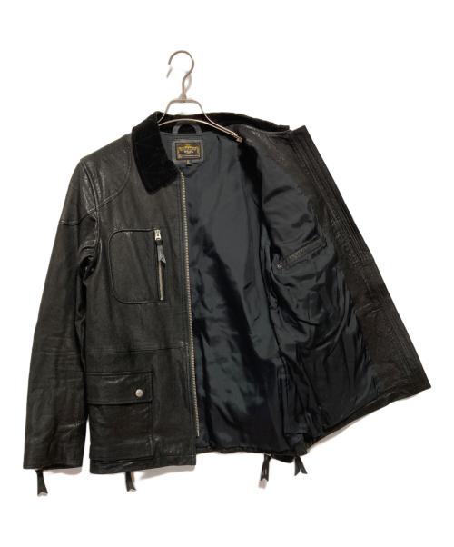 WTAPS（ダブルタップス）WTAPS (ダブルタップス) コーデュロイ襟切替レザージャケット ブラック サイズ:Mの古着・服飾アイテム