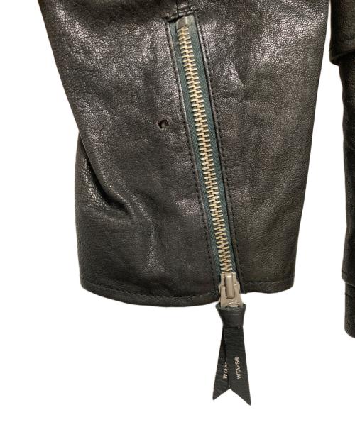 WTAPS（ダブルタップス）WTAPS (ダブルタップス) コーデュロイ襟切替レザージャケット ブラック サイズ:Mの古着・服飾アイテム