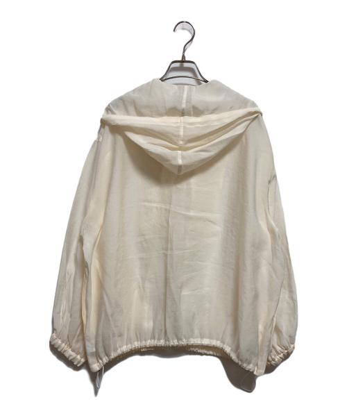 UNITED ARROWS（ユナイテッドアローズ）UNITED ARROWS (ユナイテッドアローズ) オーガンジー ブラウス ブルゾン ホワイト サイズ:不明の古着・服飾アイテム