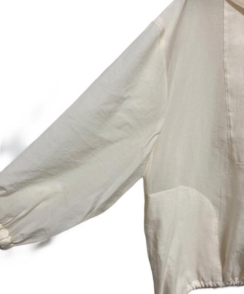 UNITED ARROWS（ユナイテッドアローズ）UNITED ARROWS (ユナイテッドアローズ) オーガンジー ブラウス ブルゾン ホワイト サイズ:不明の古着・服飾アイテム