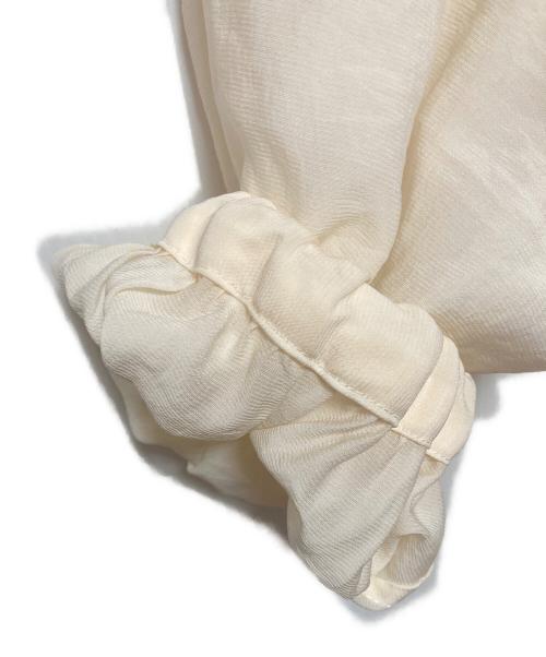 UNITED ARROWS（ユナイテッドアローズ）UNITED ARROWS (ユナイテッドアローズ) オーガンジー ブラウス ブルゾン ホワイト サイズ:不明の古着・服飾アイテム