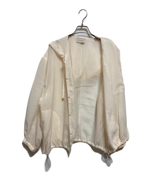 UNITED ARROWS（ユナイテッドアローズ）UNITED ARROWS (ユナイテッドアローズ) オーガンジー ブラウス ブルゾン ホワイト サイズ:不明の古着・服飾アイテム