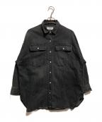 Healthy DENIMヘルシーデニム）の古着「デニムシャツ」｜ブラック