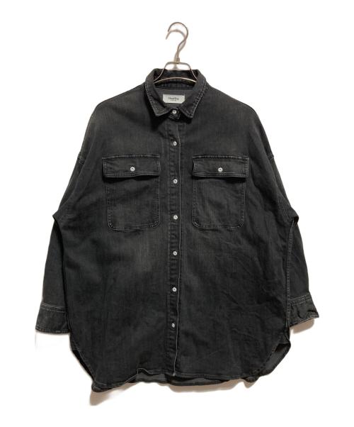 Healthy DENIM（ヘルシーデニム）Healthy DENIM (ヘルシーデニム) デニムシャツ ブラック サイズ:Sの古着・服飾アイテム