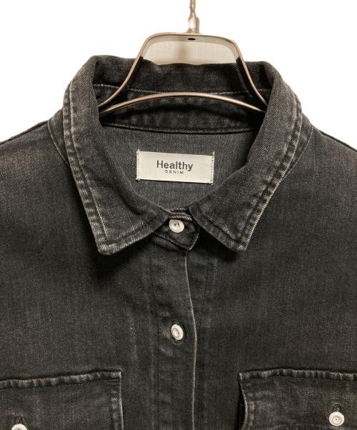Healthy DENIM（ヘルシーデニム）Healthy DENIM (ヘルシーデニム) デニムシャツ ブラック サイズ:Sの古着・服飾アイテム