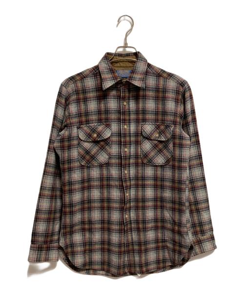 PENDLETON（ペンドルトン）PENDLETON (ペンドルトン) 70’S チェックネルシャツ ベージュ サイズ:表記無しの古着・服飾アイテム