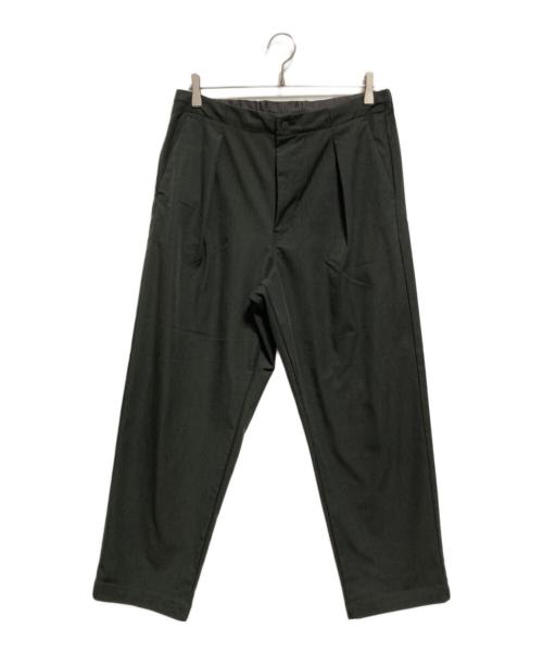 HELLY HANSEN（ヘリーハンセン）HELLY HANSEN (ヘリーハンセン) ウールストーレンタックパンツ グレー サイズ:Lの古着・服飾アイテム
