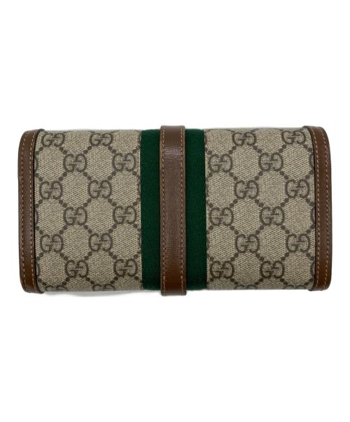 GUCCI（グッチ）GUCCI (グッチ) GGスプリーム ジャッキー1961 チェーンウォレット ベージュの古着・服飾アイテム