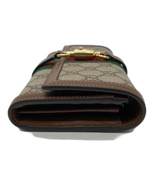 GUCCI（グッチ）GUCCI (グッチ) GGスプリーム ジャッキー1961 チェーンウォレット ベージュの古着・服飾アイテム