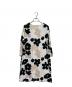 marimekko (マリメッコ) カットソーワンピース ホワイト×ブラック サイズ:M：5000円