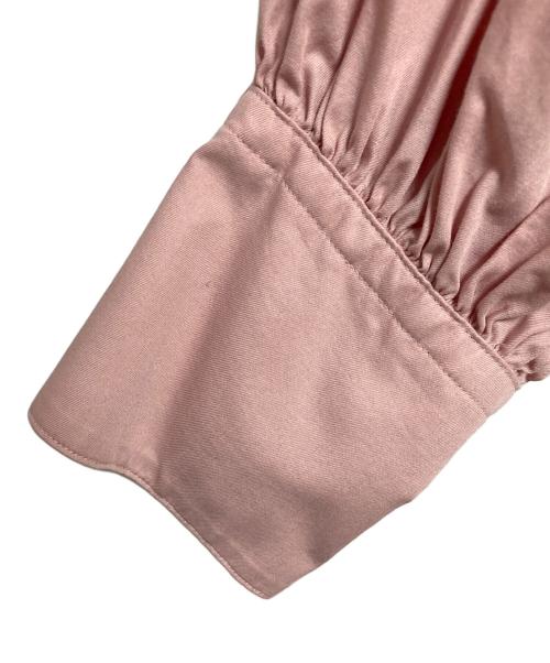 23区（ニジュウサンク）23区 (ニジュウサンク) CANCLINI ギャザー シャツ ピンク サイズ:38の古着・服飾アイテム