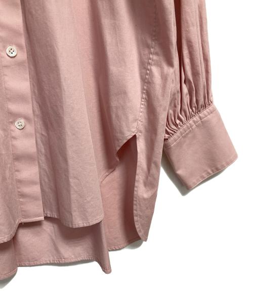 23区（ニジュウサンク）23区 (ニジュウサンク) CANCLINI ギャザー シャツ ピンク サイズ:38の古着・服飾アイテム