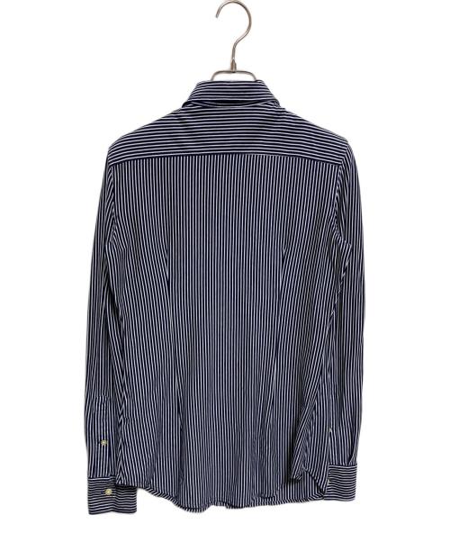 POLO RALPH LAUREN（ポロ・ラルフローレン）POLO RALPH LAUREN (ポロ・ラルフローレン) ストライプシャツ ネイビー サイズ:XSの古着・服飾アイテム