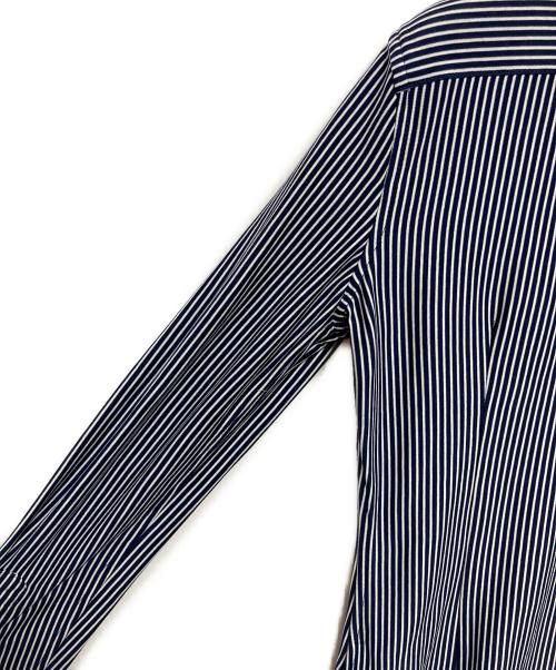 POLO RALPH LAUREN（ポロ・ラルフローレン）POLO RALPH LAUREN (ポロ・ラルフローレン) ストライプシャツ ネイビー サイズ:XSの古着・服飾アイテム