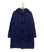 POLO RALPH LAURENポロ・ラルフローレン）の古着「90’ｓニットダッフルコート」｜ネイビー