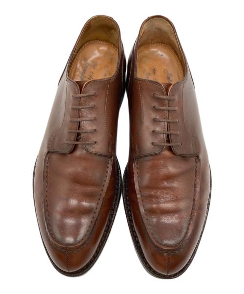 Jalan Sriwijaya（ジャランスリウァヤ）Jalan Sriwijaya (ジャランスリウァヤ) BLACK CALF Uチップシューズ ブラウン サイズ:43の古着・服飾アイテム