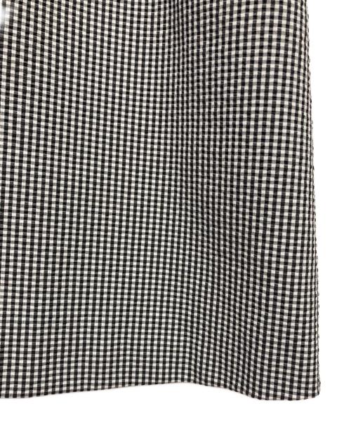 MACKINTOSH PHILOSOPHY（マッキントッシュ フィロソフィー）MACKINTOSH PHILOSOPHY (マッキントッシュ フィロソフィー) シアサッカーシャツワンピース ホワイト×ブラック サイズ:38の古着・服飾アイテム