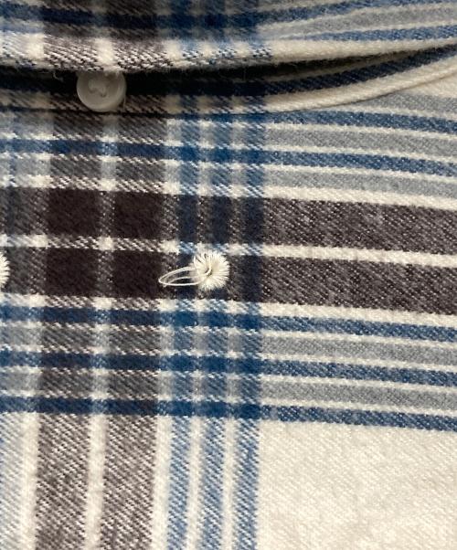 SOPHNET.（ソフネット）SOPHNET. (ソフネット) FLANNEL CHECK SCORPION BIG B.D. SHIRT ホワイト サイズ:Lの古着・服飾アイテム