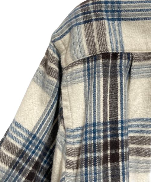 SOPHNET.（ソフネット）SOPHNET. (ソフネット) FLANNEL CHECK SCORPION BIG B.D. SHIRT ホワイト サイズ:Lの古着・服飾アイテム