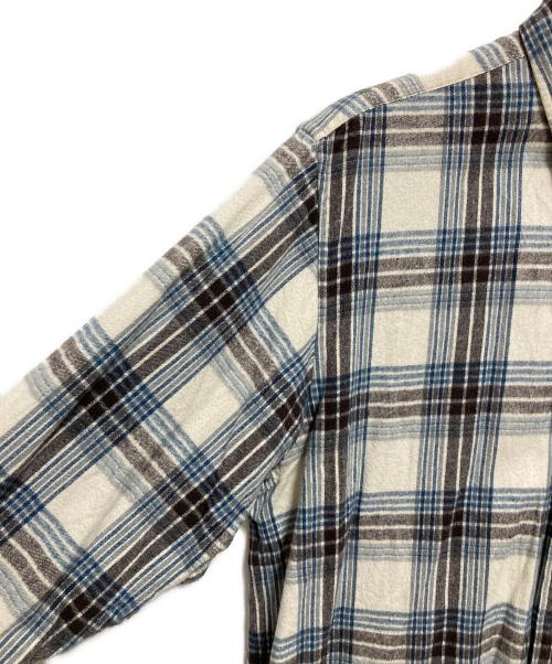 SOPHNET.（ソフネット）SOPHNET. (ソフネット) FLANNEL CHECK SCORPION BIG B.D. SHIRT ホワイト サイズ:Lの古着・服飾アイテム