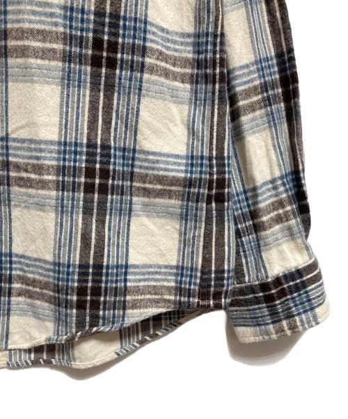 SOPHNET.（ソフネット）SOPHNET. (ソフネット) FLANNEL CHECK SCORPION BIG B.D. SHIRT ホワイト サイズ:Lの古着・服飾アイテム