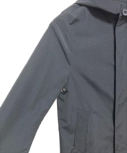 Traditional Weatherwear（トラディショナルウェザーウェア）Traditional Weatherwear (トラディショナルウェザーウェア) フーデッドコート ネイビー サイズ:40の古着・服飾アイテム