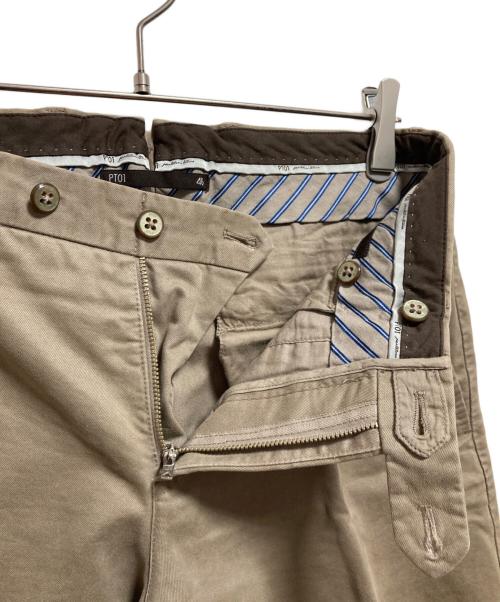 PT01（ピーティーゼロウーノ）PT01 (ピーティーゼロウーノ) DOWBLE TWISTED チノスラックス ベージュ サイズ:46の古着・服飾アイテム