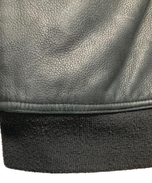 Timberland WEATHERGEAR（ティンバーランド ウェザーギア）Timberland WEATHERGEAR (ティンバーランド ウェザーギア) カウハイド レザージャケット ブラック サイズ:Mの古着・服飾アイテム