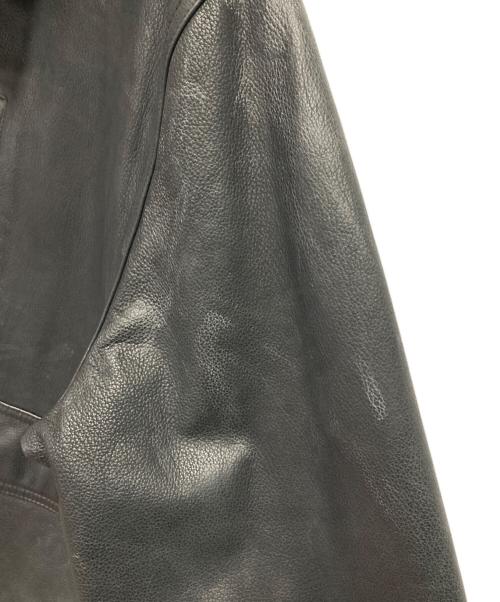 Timberland WEATHERGEAR（ティンバーランド ウェザーギア）Timberland WEATHERGEAR (ティンバーランド ウェザーギア) カウハイド レザージャケット ブラック サイズ:Mの古着・服飾アイテム