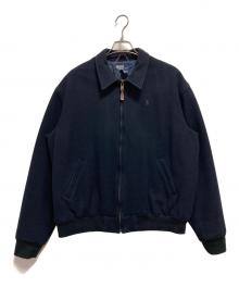 POLO RALPH LAUREN（ポロ・ラルフローレン）の古着「メルトンスイングトップ」｜ネイビー