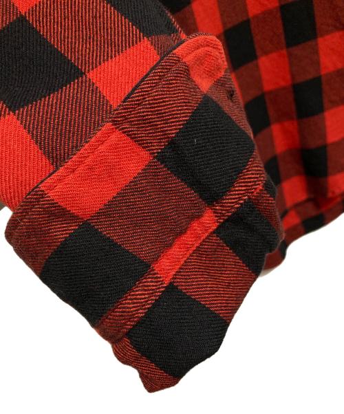 POLO RALPH LAUREN（ポロ・ラルフローレン）POLO RALPH LAUREN (ポロ・ラルフローレン) チェックシャツ オレンジ×ブラック サイズ:4の古着・服飾アイテム