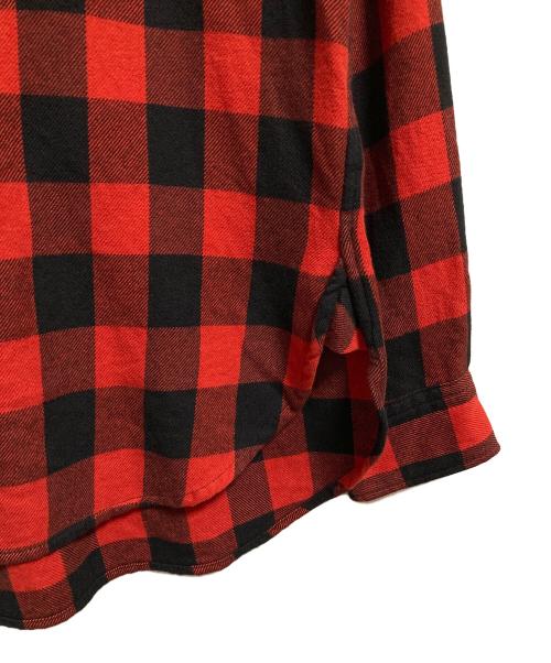 POLO RALPH LAUREN（ポロ・ラルフローレン）POLO RALPH LAUREN (ポロ・ラルフローレン) チェックシャツ オレンジ×ブラック サイズ:4の古着・服飾アイテム