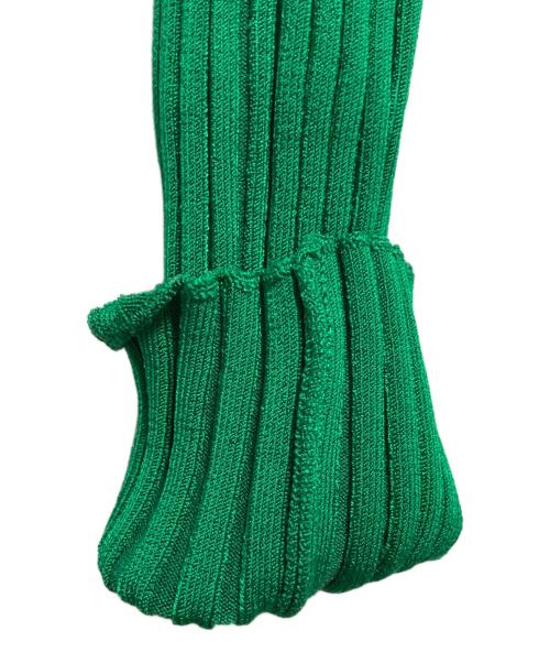 jacquemus（ジャックムス）jacquemus (ジャックムス) リブニットカーディガン グリーン サイズ:36の古着・服飾アイテム