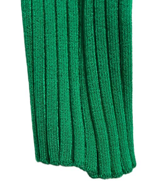 jacquemus（ジャックムス）jacquemus (ジャックムス) リブニットカーディガン グリーン サイズ:36の古着・服飾アイテム