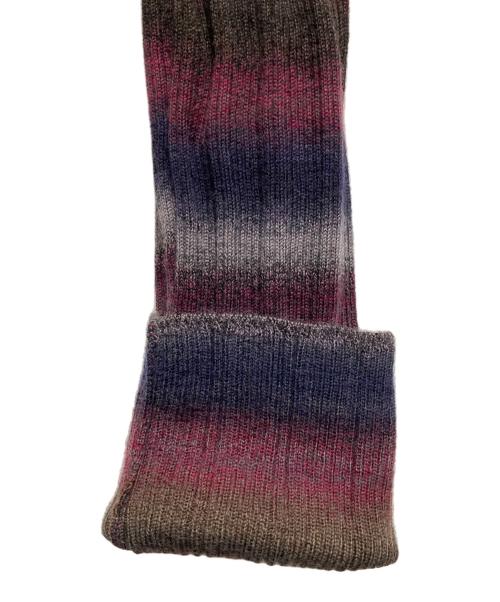 RE/DONE（リダン）RE/DONE (リダン) リブポロカーディガン ボルドー×ネイビー サイズ:Sの古着・服飾アイテム